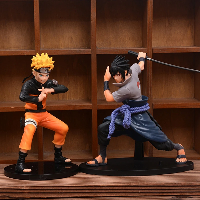 

19CM Anime Naruto Shippuden Action Figure Naruto Uchiha Sasuke Sharingan Ninja Figurine PVC Collection Model Doll Toy Kid Gift
