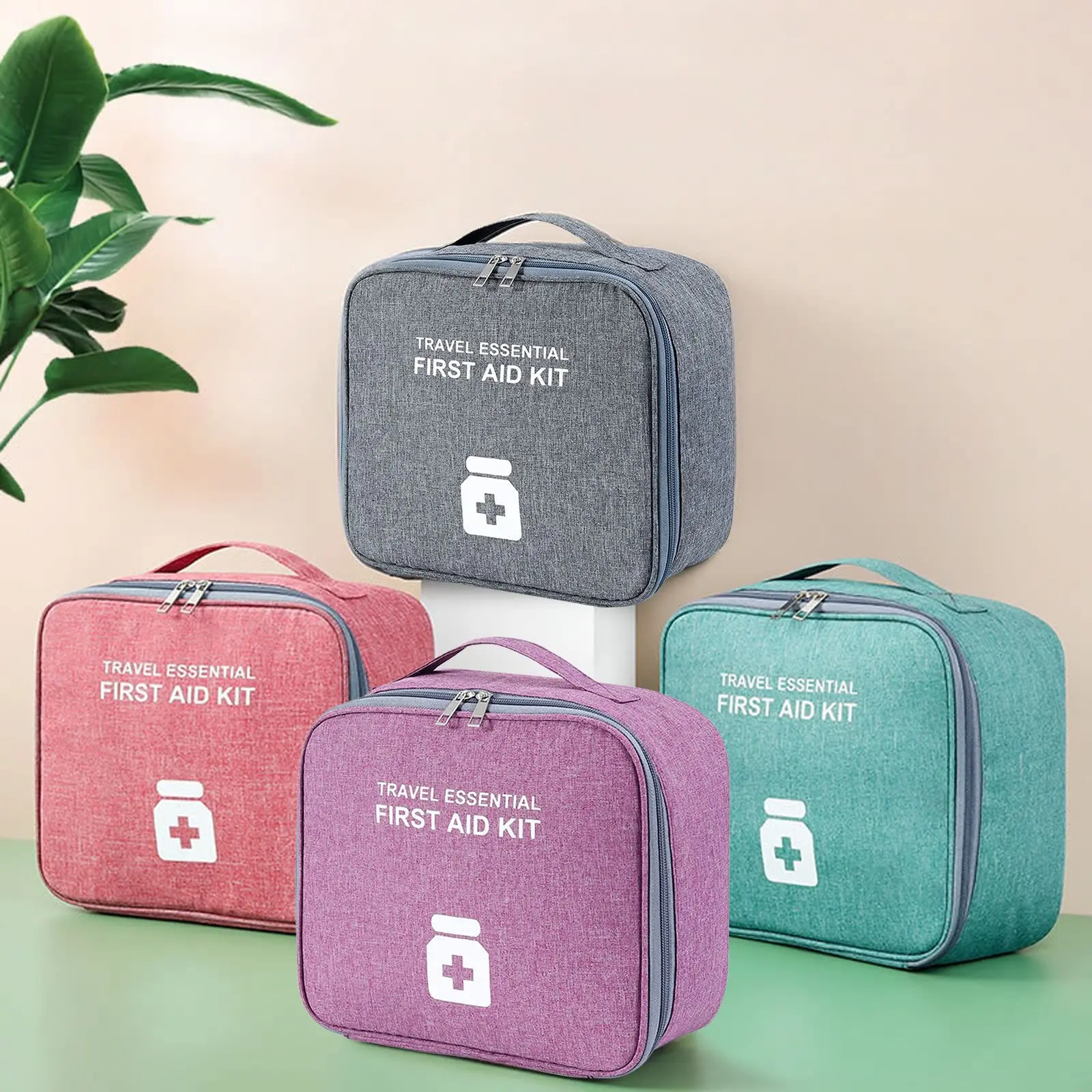 

Medicine Bag Travel Set, Baby Travel Pharmacy Bag Empty Medicine Bag On the Go Storage Bag, First Aid Box for Home Office