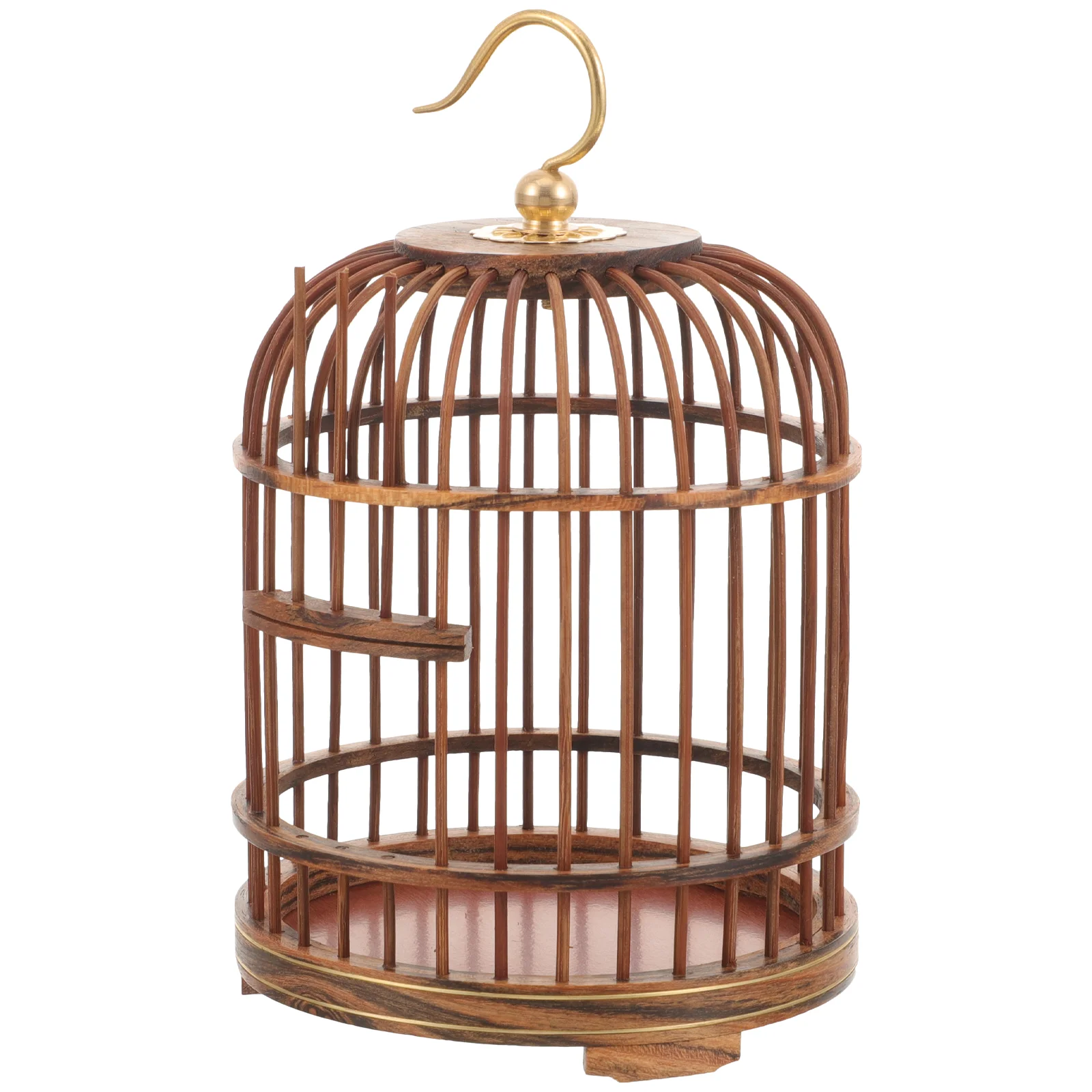 

Pet Cage Outdoor Decorationation Bird Nest Gift Hanging Small Animals Metal Ornament Wood Birdcages