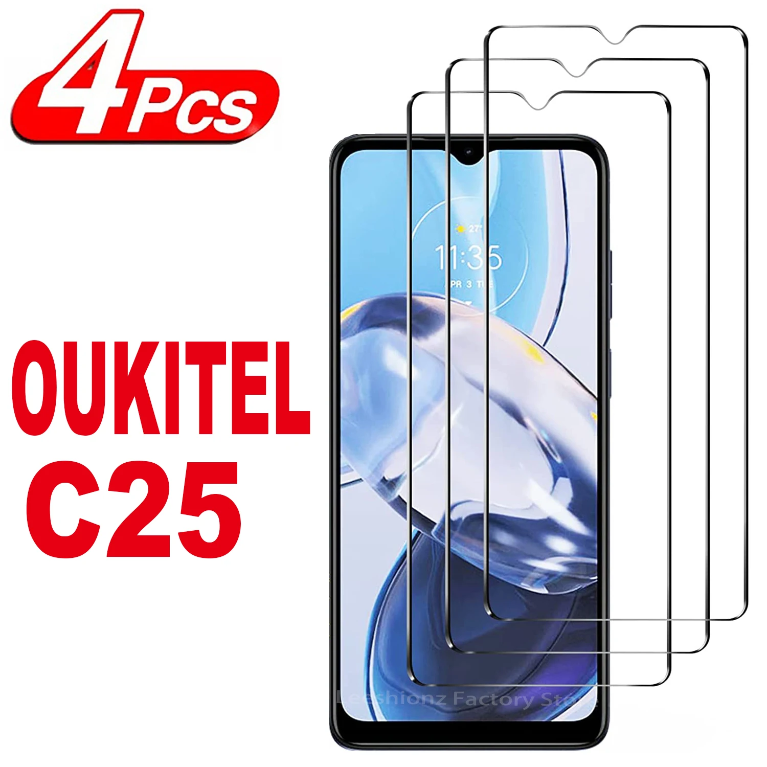 2/4Pcs Screen Protector Glass For OUKITEL C25 Tempered Glass Film