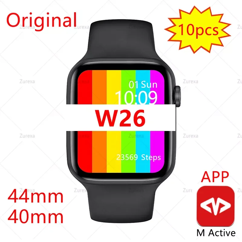 

10Pcs Original IWO W26 Smart Watch Men Women Ip68 Waterproof 40mm 44mm IWO 12 W26pro Smartwatch Men For Android IOS