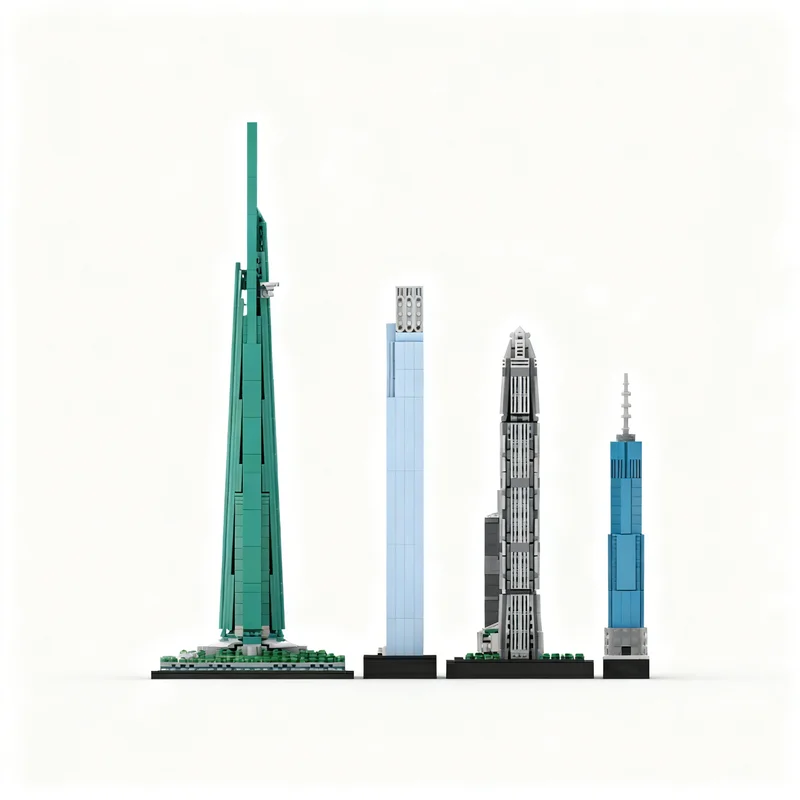 302 детали MOC: Конструктор «Бурдж-Халиль» для сборки, развивающий творческие способности, идеальный подарок для детей на День рождения и Рождество (art.: 3920dc6a3a4e4) - 3920dc6a3a4e4