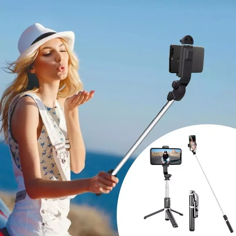 

Portable Bluetooths Selfie Stick Phone Holder Retractable Multifunctional Tripod With Selfie Light Wireless Remote Shutter