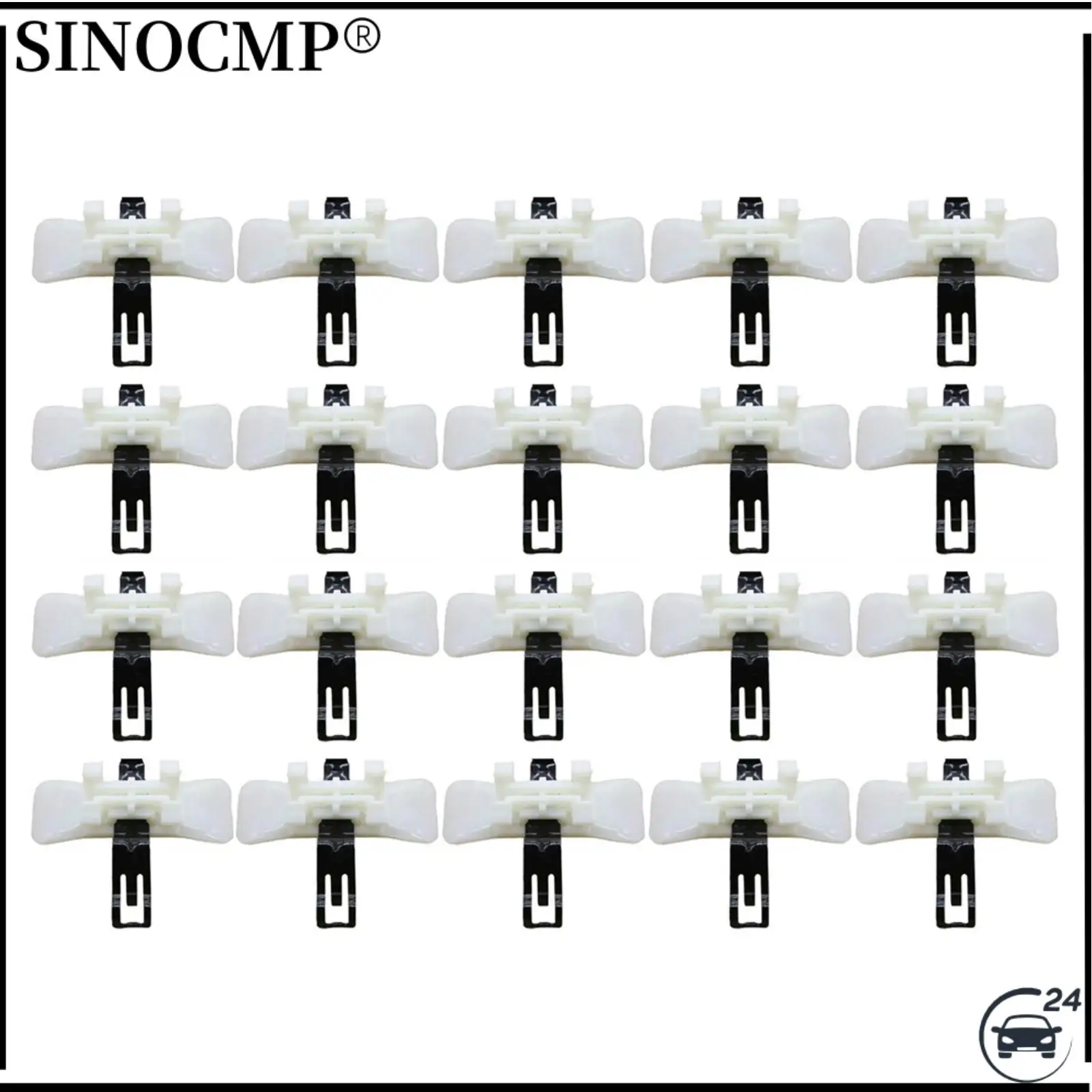 

20 шт. стопорный зажим, боковой молдинг, дверные крылья A1249889478 1249889478 для Benz Mercedes W124 E-Class, внутренний автозажим для крепления
