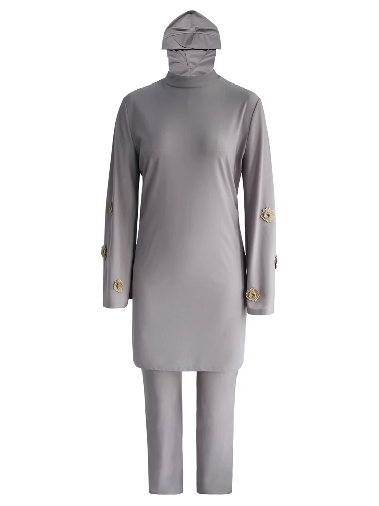 Burkini Muslim Swimwear 2023 Swimming Suit for Women Modest Swimsuit Islamic Clothing Sets Fashion Abaya Bathing Suit with Hijab
