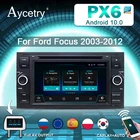 Для Ford Mondeo S-max Focus C-MAX Galaxy Fiesta Transit Fusion Connect Kuga Автомагнитола 2 din Android 10 мультимедийный плеер dvd GPS