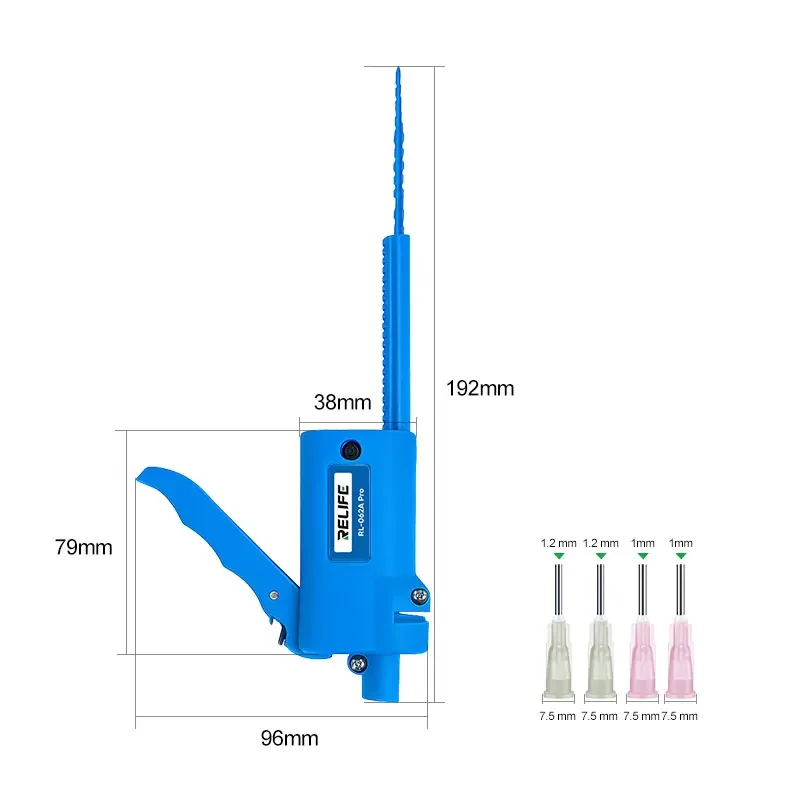 

RELIFE RL-062A Pro Клеевой пистолет с вращением шестерни 5-10CC Шприцы Усилитель паяльной пасты УФ-сварочное масло Игольчатый ствол Экструдер Клеевой пистолет