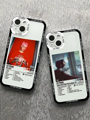 Чехол для телефона Lil Peep Hellboy Love для iPhone 11 12 13 14 15 Pro Max Mini 7 8 Plus XS XR SE2 X Shell Transparent Sotf Cover Fundas