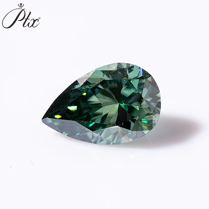 

Натуральный 100% драгоценный камень, 3x5-10x14 м, цвет темно-зеленый, VVS1, бриллиант с муассанитом грушевидной огранки для ювелирных изделий, кольцо с бриллиантом