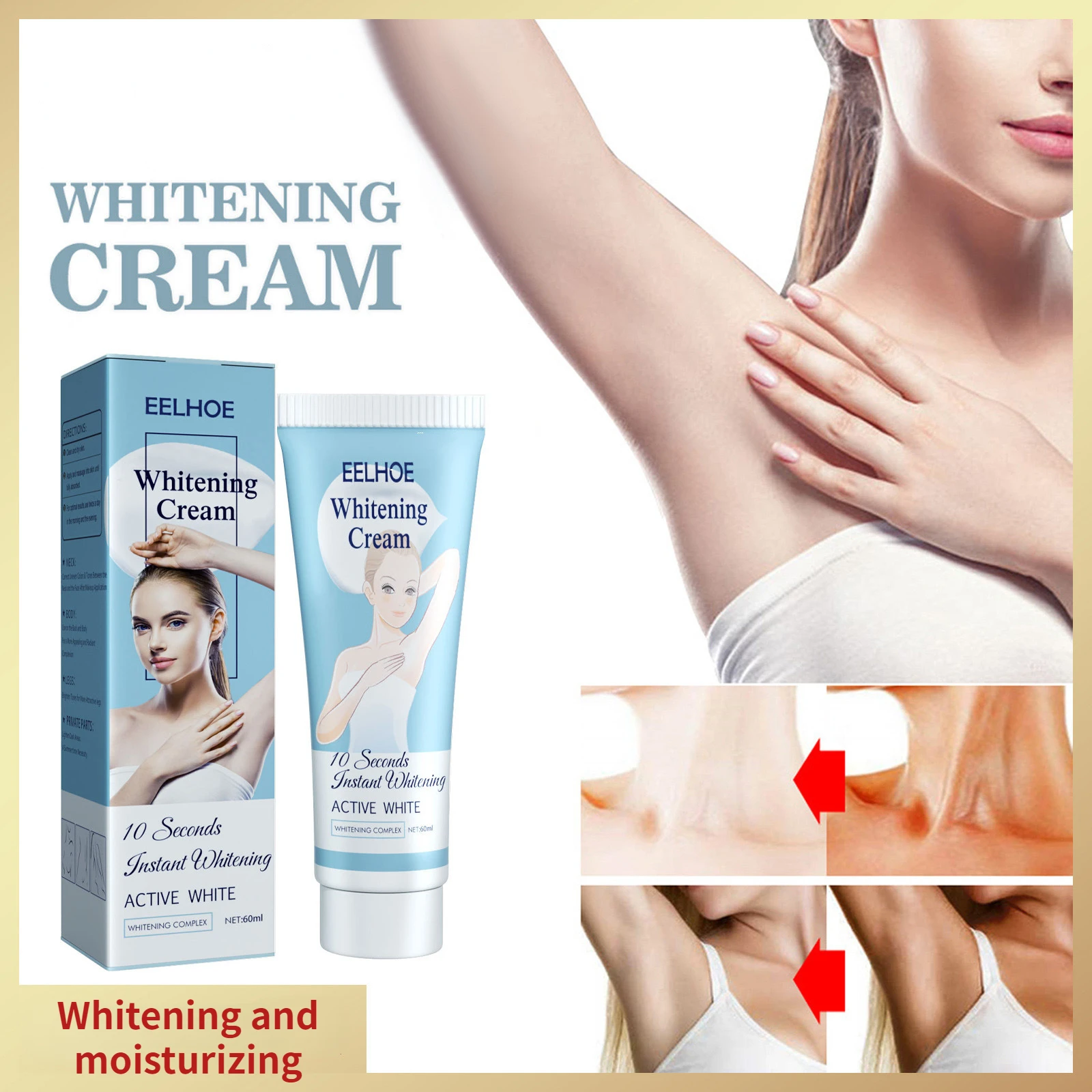 

Moisturizing Armpit Brightening Moisturizing Body Milk Concealer Armpit Beauty Cream Skin Whitening Korean Skin Care