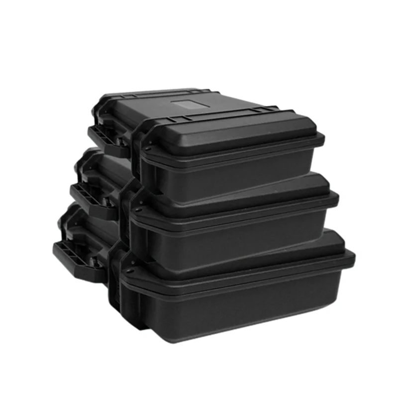 Plastic Safety Box Photographic Instrument Tool Case Impact Resistant Sealed Waterproof Box Hardware Toolbox with pre-cut foam