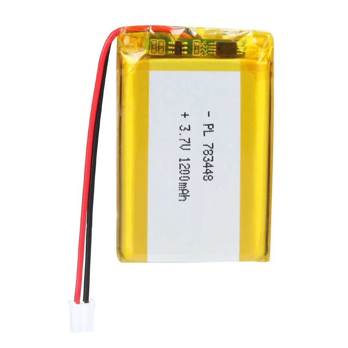 

AKZYTUE 3.7V 1200mAh 783448 Rechargeable Lipo Battery with PH2 2.0mm Pitch Connector