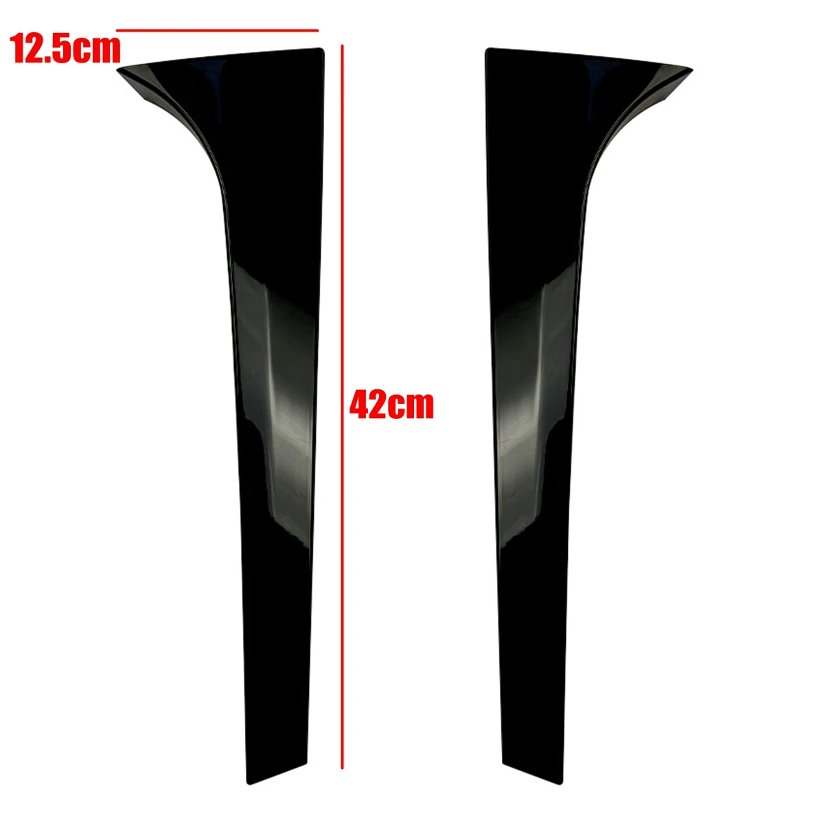 

Pair Auto Rear Window Side Spoiler Wing Canard Splitter Auto Replacement Parts For Skoda Kodiaq Skoda Karoq Black Spoilers Wings