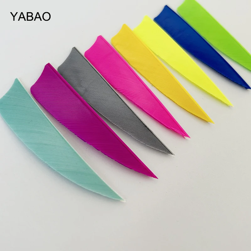 100 шт. YABAO левые крылья перо стрелы для аксессуаров стрельбы из лука 3 &quotперья