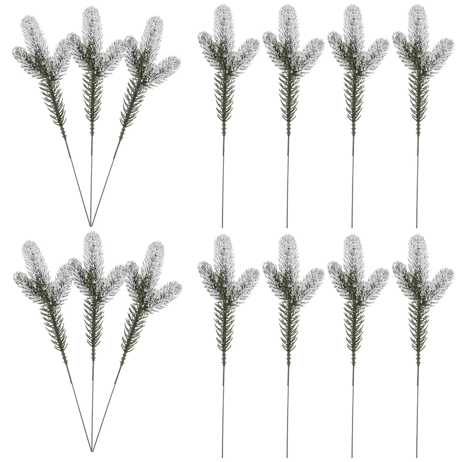 

24 Pcs Artificial Leaves Ornament Faux Pine Needles Decor Fake Pick Christmas Ornaments Tree Xmas Gift