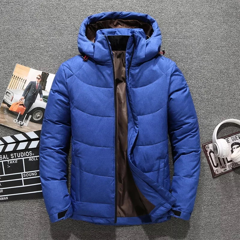 2022New White Duck Down Jacket Winter Thicken Warm Coats Casual Thick Puffer Jackets Male High Quality Duck Parka Overcoa Hooded