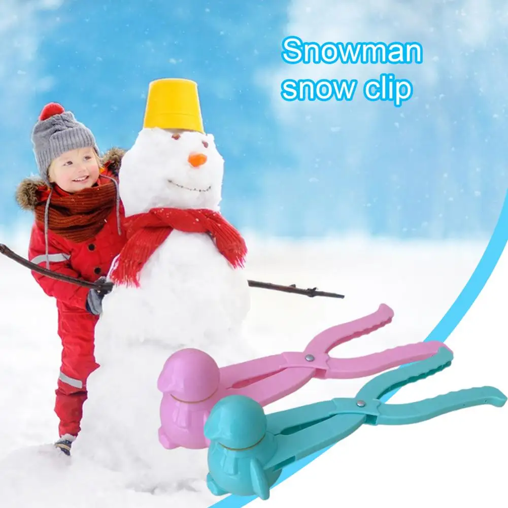Useful Snowball Mold Lovely Multicolor Penguin Shape Snowball Clip  Smooth Snowball Clip Winter Snow Tool