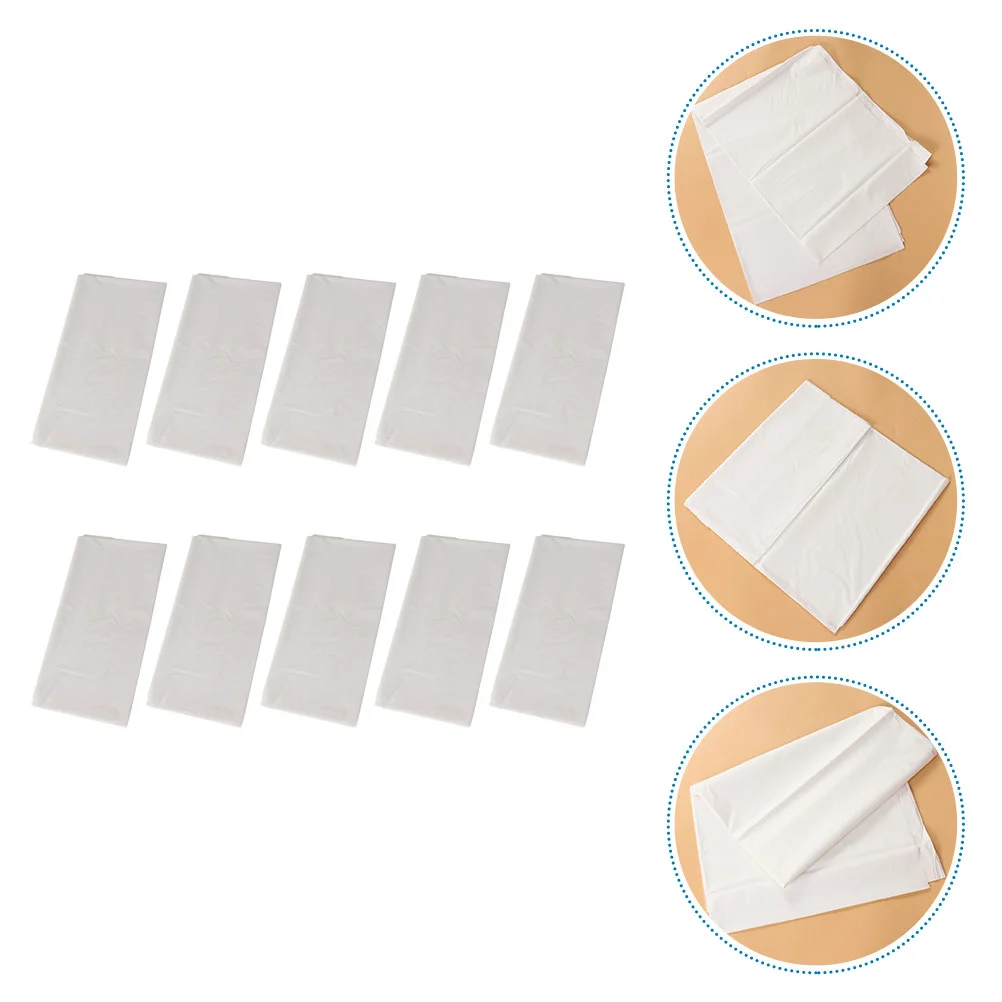 

10Pcs Plastic Tablecloths Disposable Tablecloths Party Supplies Oil Proof Tablecloths for Home Parties