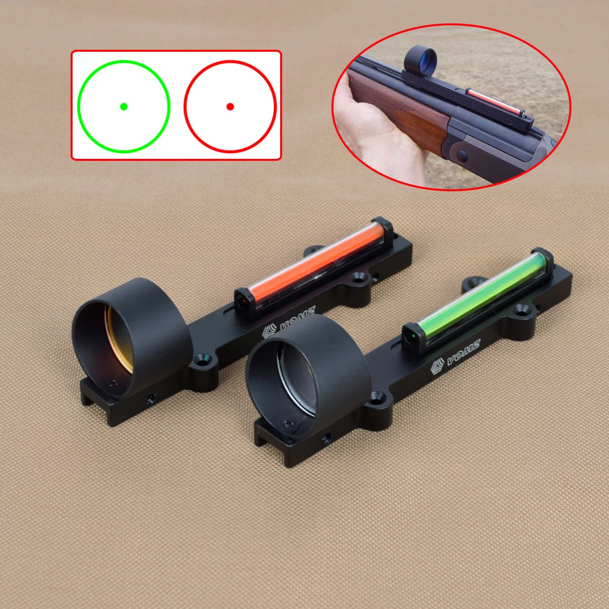 

1x28 легкий волоконный прицел Красная точка прицел красное/зеленое волокно подходит для ружья ребро 5,5-10 мм рельсовая Охота стрельба