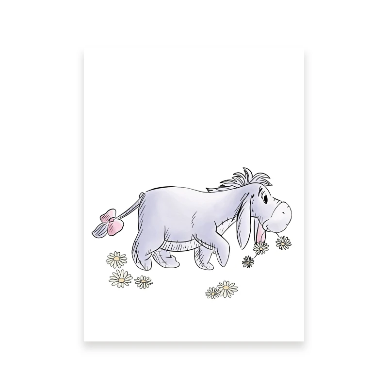 

Винни-Пух и друзья, художественные принты, классические мультяшные постеры, Винни-Пух и друзья, холст, картина, декор для детской комнаты