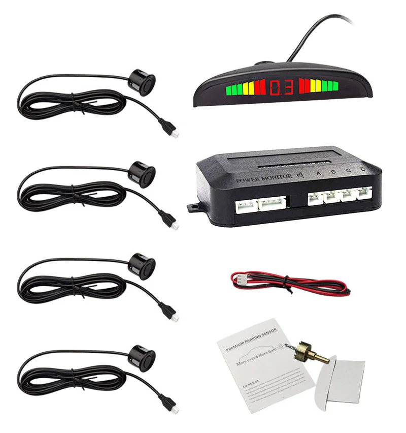 

Kit sensore di parcheggio Led Parktronic automatico 4 6 8 sensori per tutte le Auto assistenza inversa sistema di mo