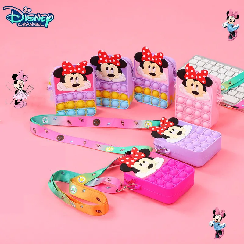 

Силиконовая сумка на плечо с изображением героев мультфильма «Минни»