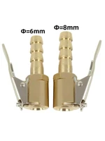 2pcs car accessories for compressor car brass 8mm 6mm wheel tire air chuck inflator pump valve clip clamp connector adapter