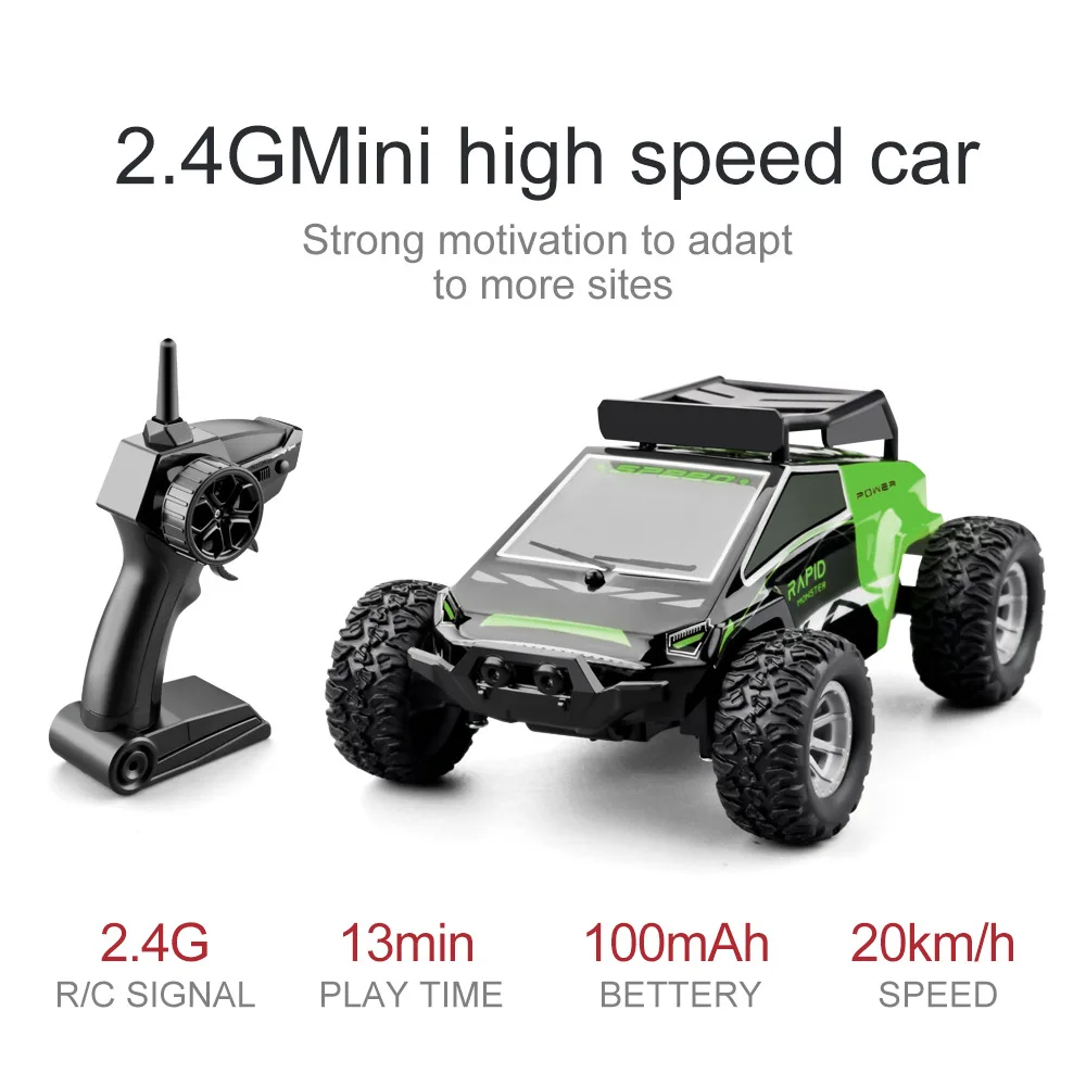 

Mini Remote Control Car 2.4G Rc Car Alloy Off-road Vehicle Children Electric Toy High Speed 20km/H Car Children's Birthday Gift