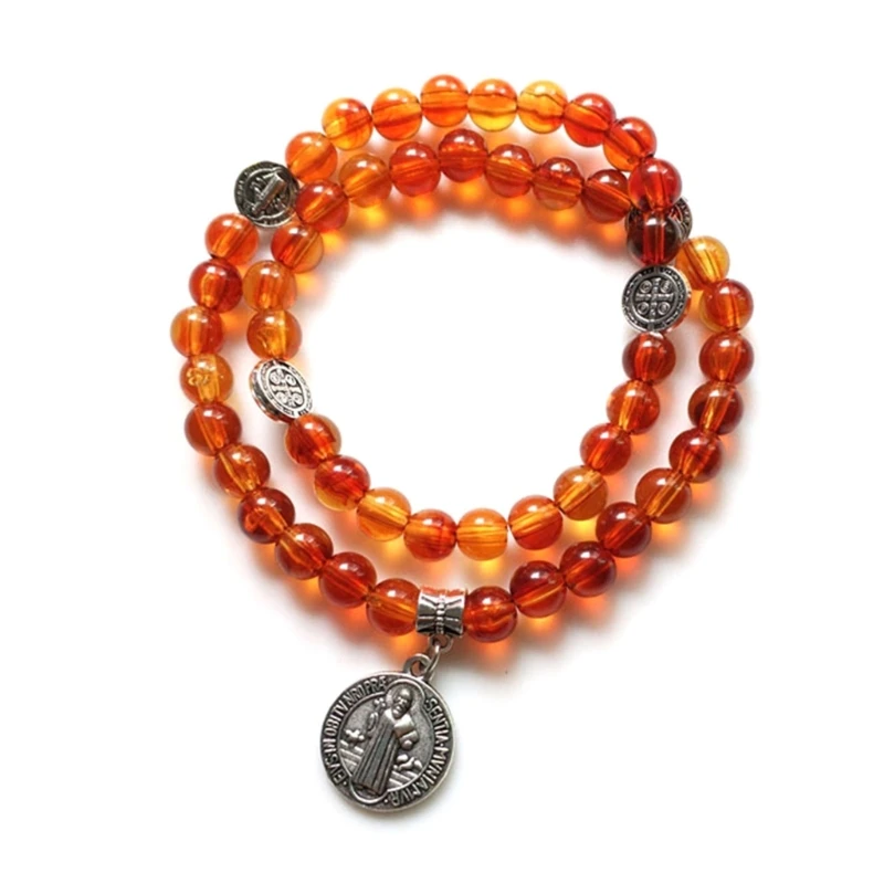 

Браслет с изображением Розария, подвеска с изображением Иисуса для женщин и мужчин