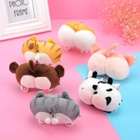 keychain women animal on the phone backpack lot fluffy personalized cute plush gift keyring charms kawaii plush keychains dog