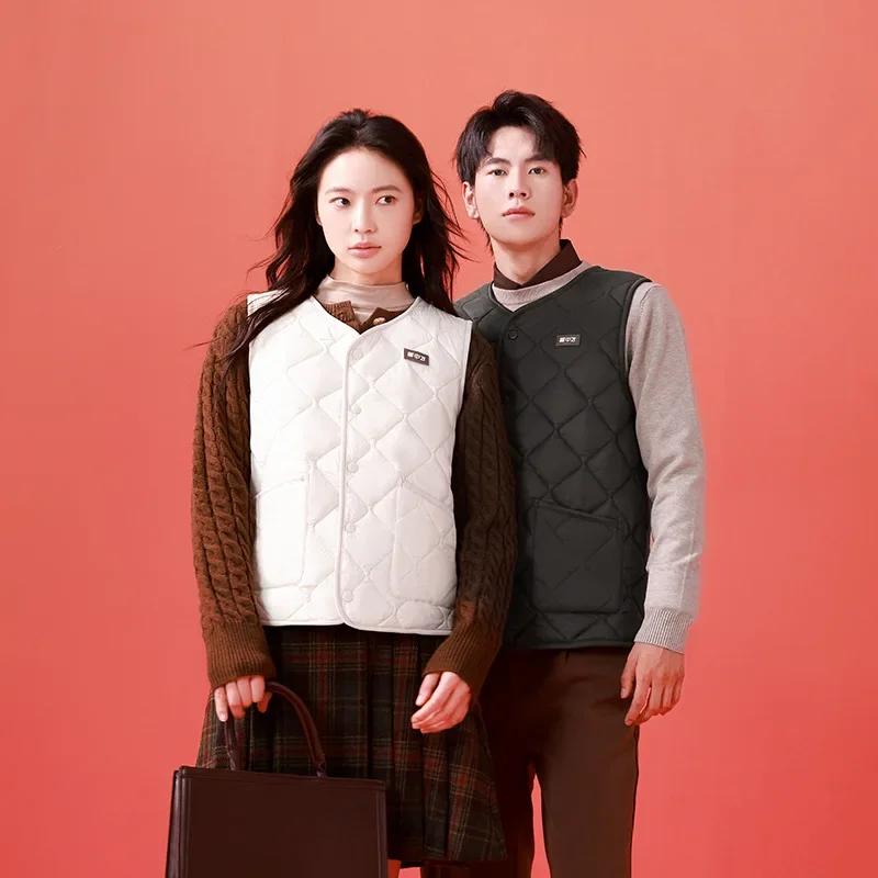 Осень/зима новый мужской женский жилет надувной флисовый шерстяной кардиган