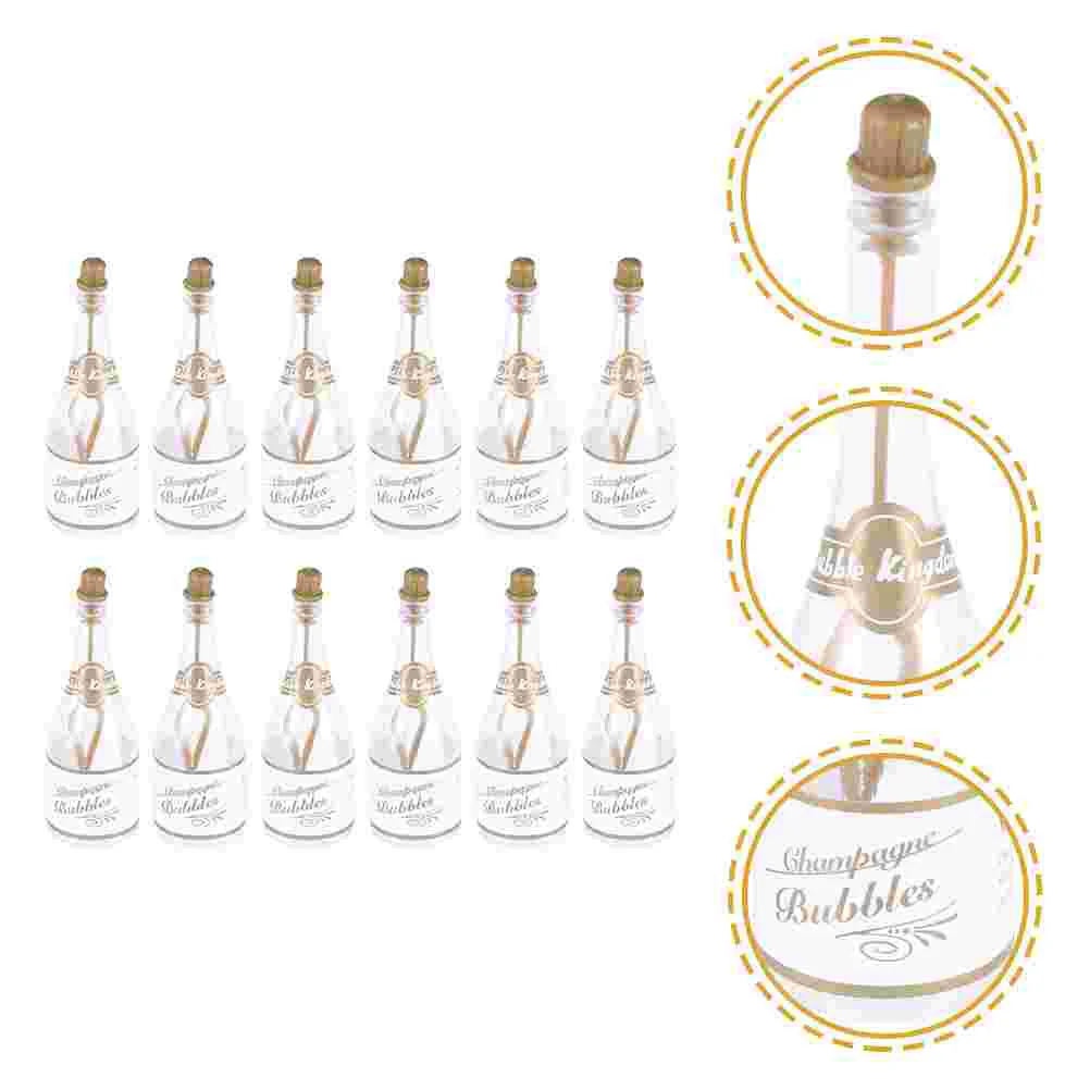 

24pcs Small Bubble Bottles Champagne Bubble Bottles Wedding Party Bubble Bottles