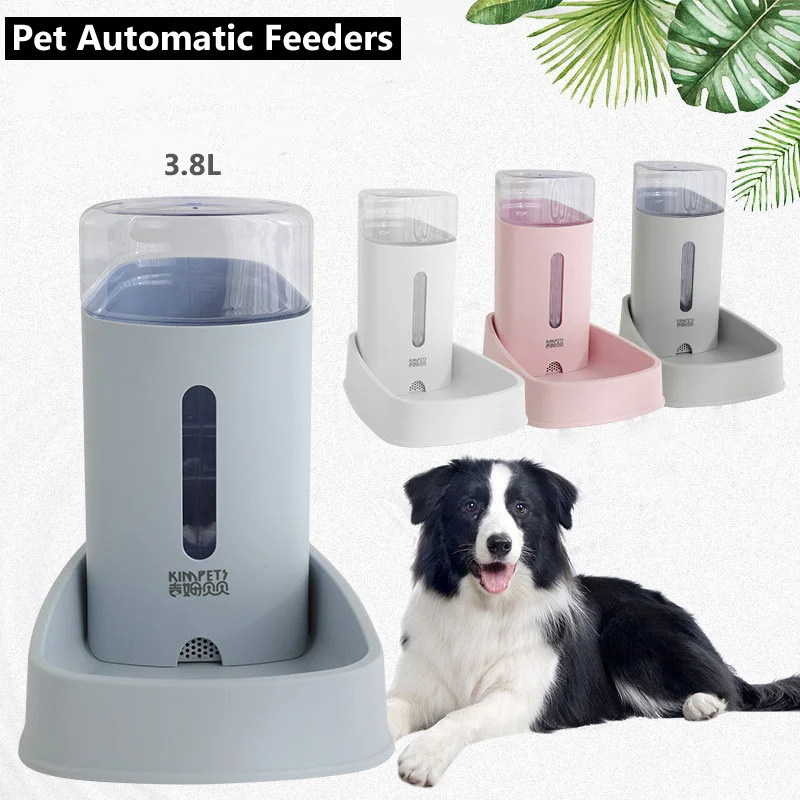 

Automatic Pet Feeder Water Food 3.8L Large Capacity Gravity Water Dispenser Cat And Dog Drinking Fountain Dog Bowl Pet Supplies