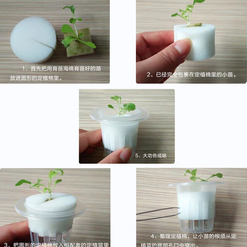 20 шт. гидропонная кашпо корзина для овощей сетчатая сетка горшки губка ошейник