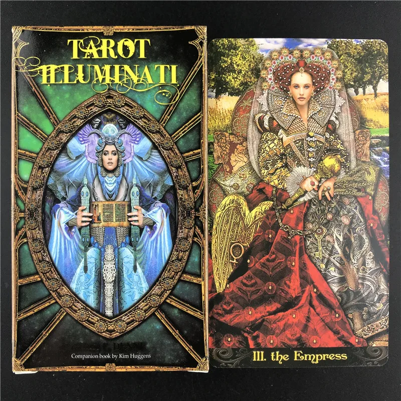 

Tarot Illuminati Deck Full English Guidebook Read Family Party Playing Oracle Cards Board Games