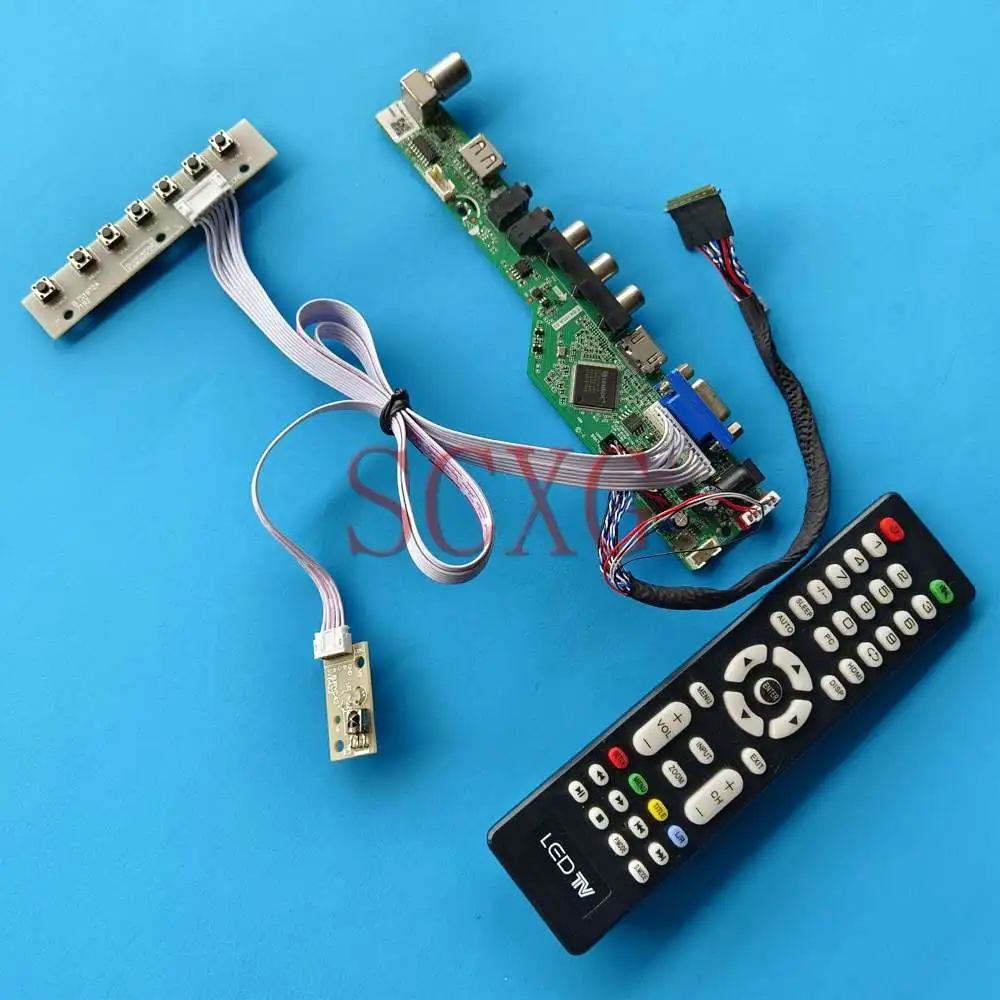 

Driver Control Board Kit For B125XW01 V0 12.5" Analog TV Signal 1366 768 LVDS 40 Pin LCD Panel VGA HDMI-Compatible AV USB