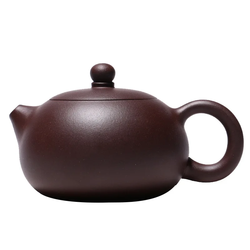 

Yixing Purple Sand Pot Raw Ore Mud Card Cover Ball Hole Inverted Xishi Zisha Teapot Yixing Handmade Pot Kung-fu Teaware 300ML