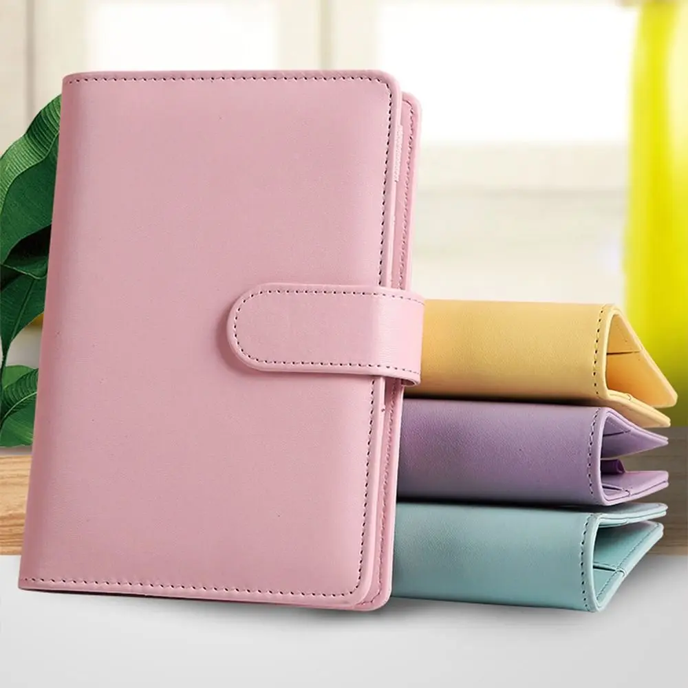 

A6 Loose Leaf Leather Cover Notebook Multifunctional Diary Planning Schedule Book Multi-Color Optional Student Office Supplies