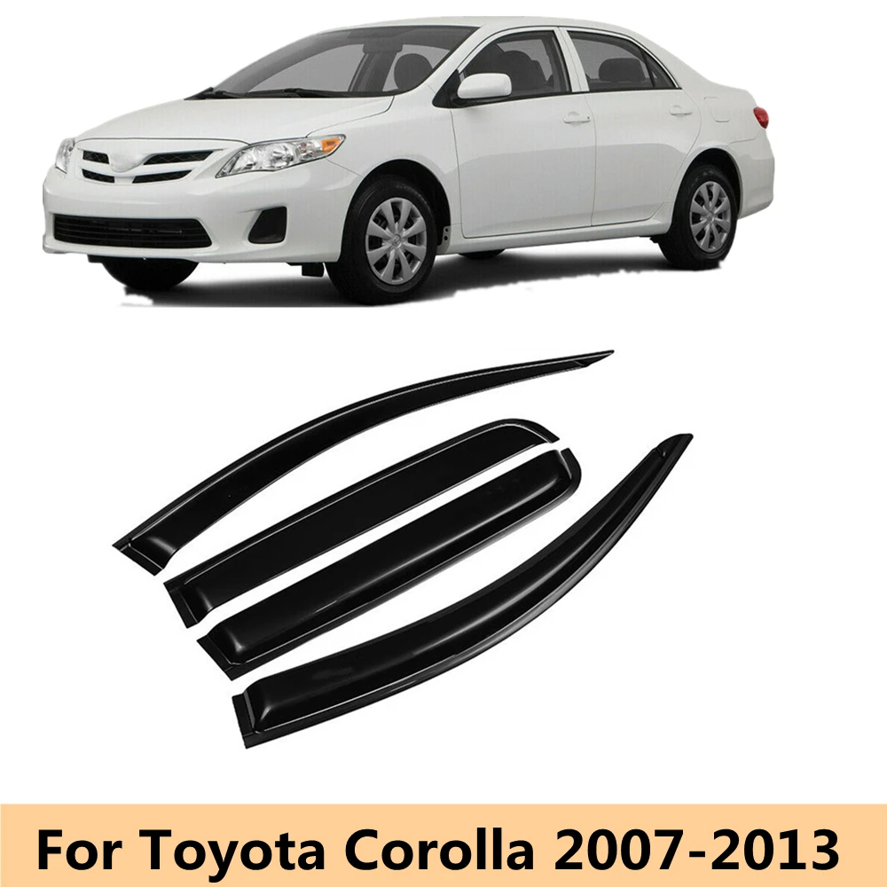 

For Toyota Corolla 2007 2008 2009 2010 2011 2012 2013 Sedan Side Window Visor Deflector Windshield for Rain Guard Weather Shield