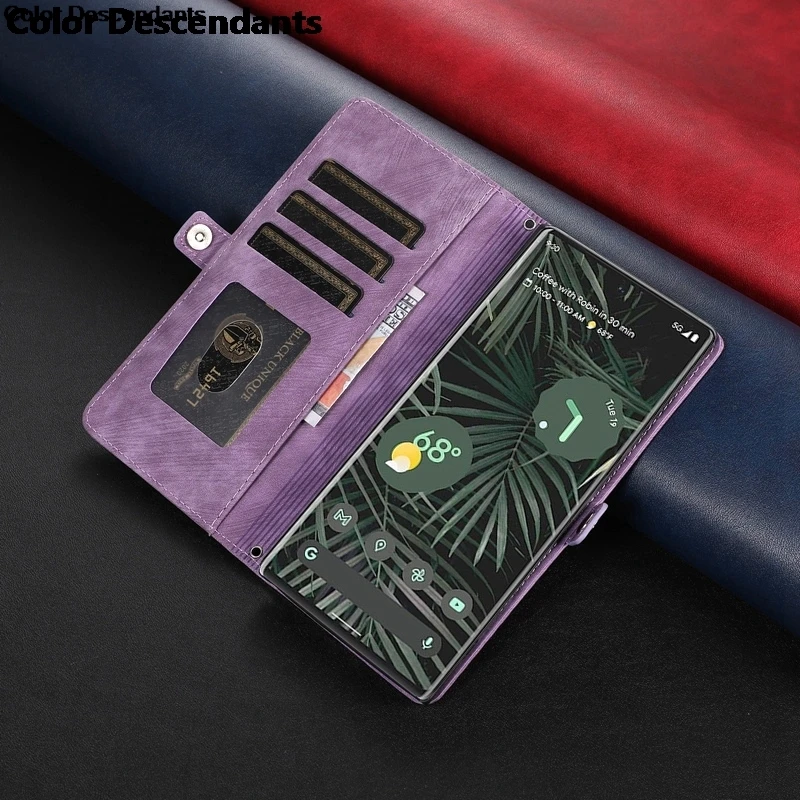 Чехол-кошелек на молнии с отделениями для карт iPhone 15 14 13 12 11 8 7 XR Xs Max чехол телефона