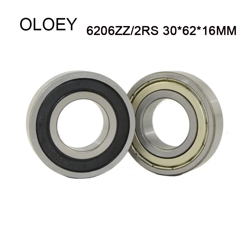 OLOEY 6206-2RS 6206ZZ 30x62x16 мм 2/4 шт. металлическое уплотнение миниатюрный