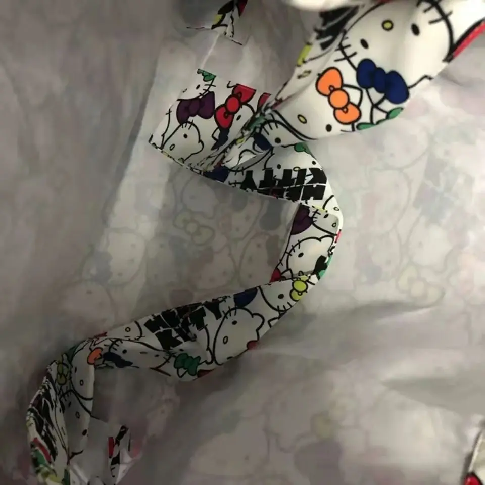 Cute Homemade Childlike Cartoon Hellokitty Girl Large Capacity Crossbody Handbag Sanrio Waterproof Student purse wallet women