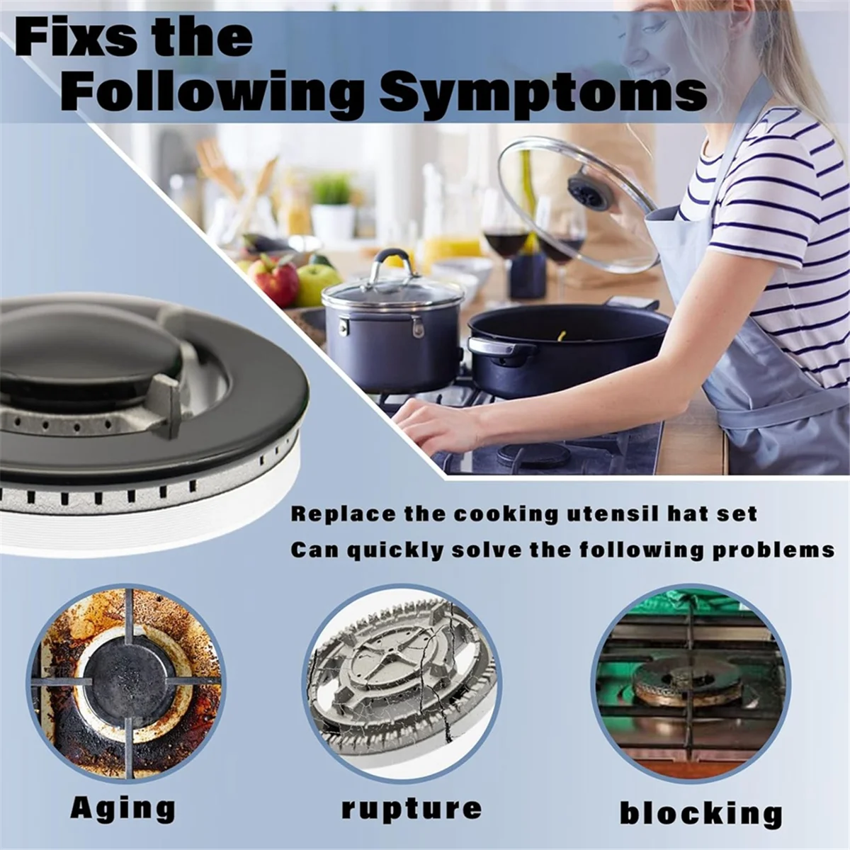 Колпачки для горелок газовой плиты набор колпачков 5 PS колпачки совместимые