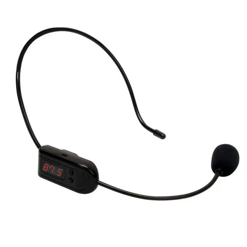 

FM Wireless Microphone Headset Megaphone Radio Mic for Loudspeaker FM Wireless Microphone
