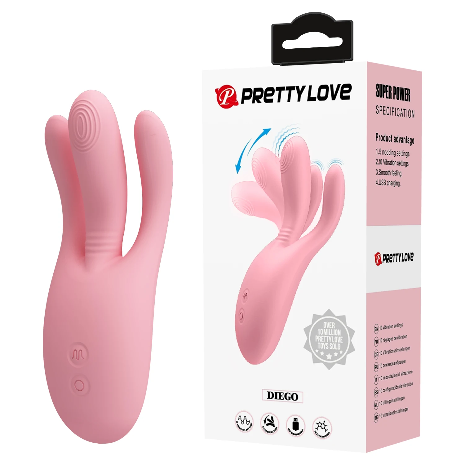 Pretty Love 10 форм мощные вибраторы с волшебной палочкой для женщин стимулятор