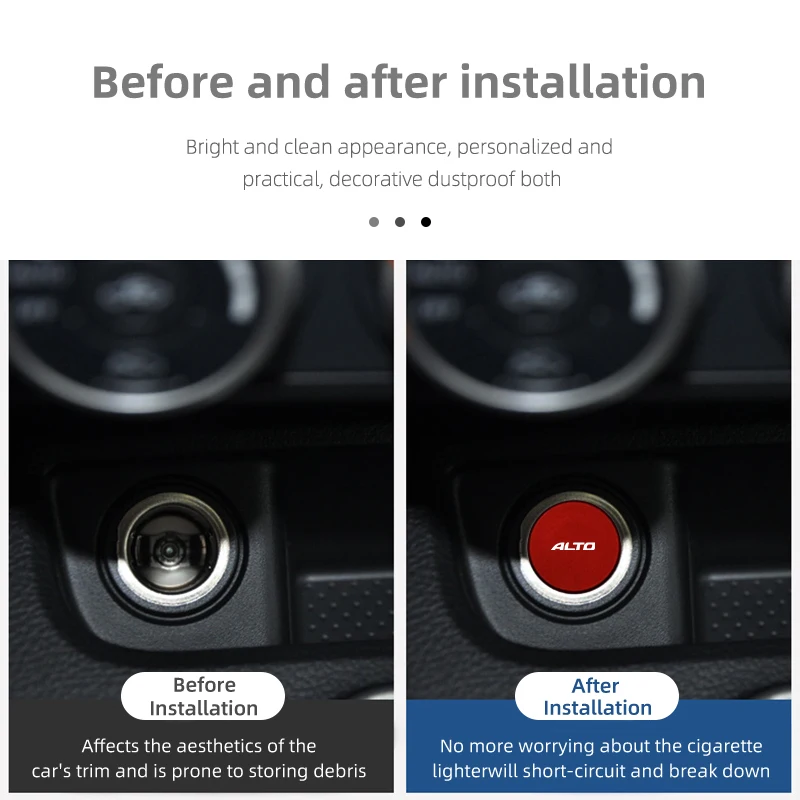 Автомобильная задняя крышка зажигалка заглушка для Suzuki Alto Swift Ertiga Kizashi SX4 S-Cross Samur