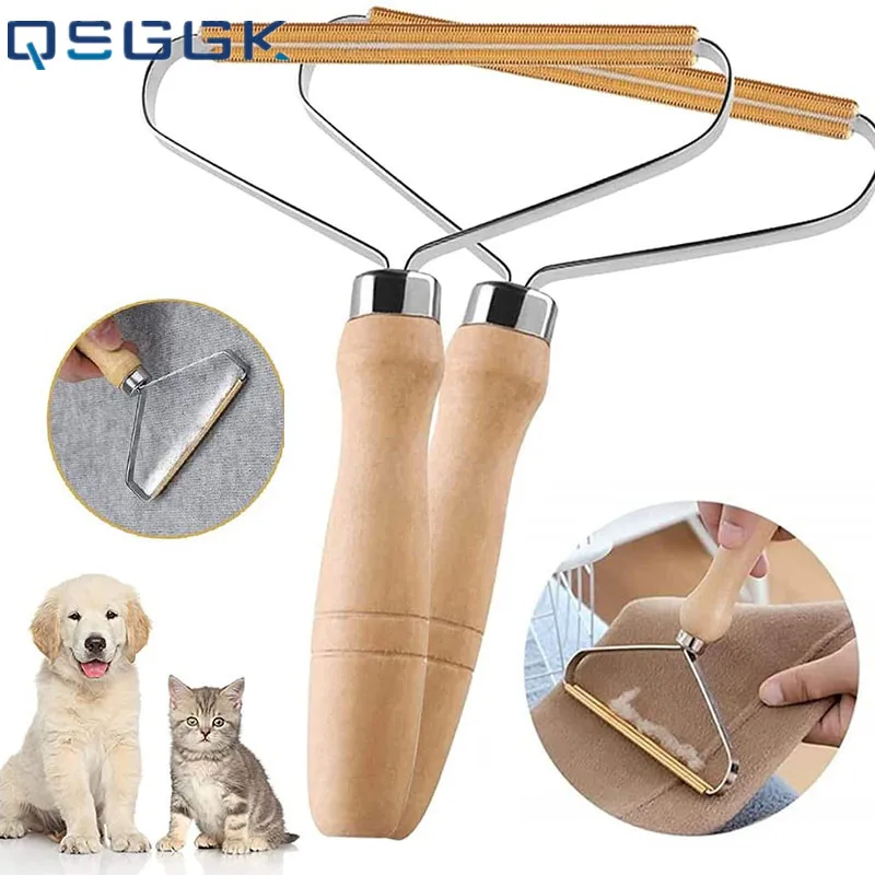 

New Portable Manual Hair Removal Agent Carpet Wool Coat Clothes Shaver Brush Tool Coat Double Sided Hair Removal Cleaning Tool