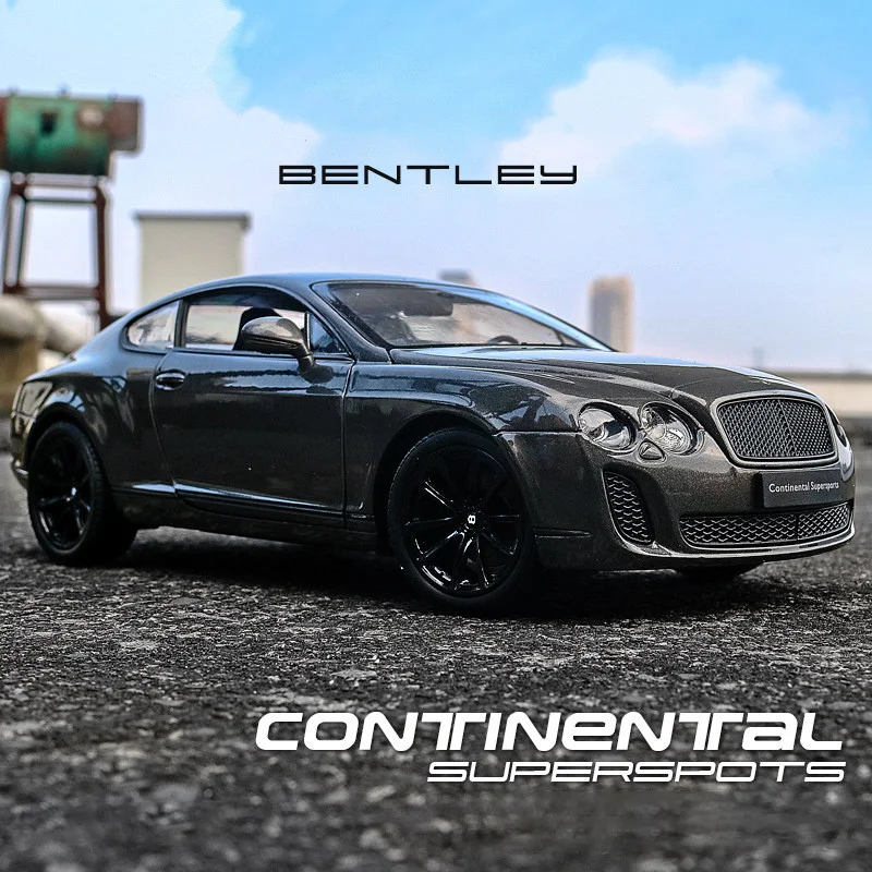 

WELLY 1:24 Bentley Continental Supersports модель автомобиля из сплава Литые и игрушечные автомобили коллекционные автомобили игрушки