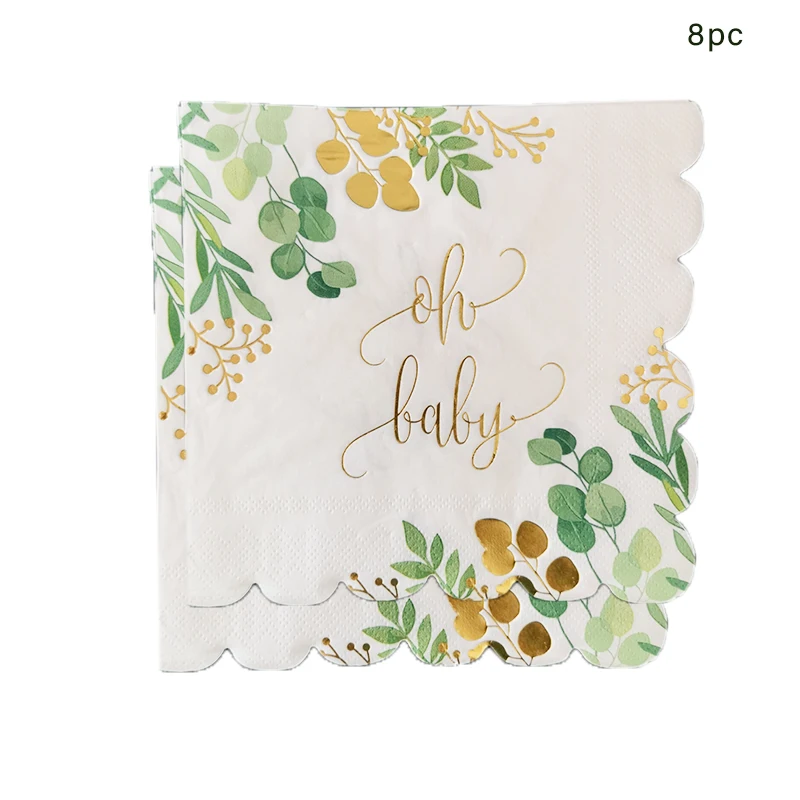 

Одноразовый набор посуды 8Guests Gold Letter Oh Baby