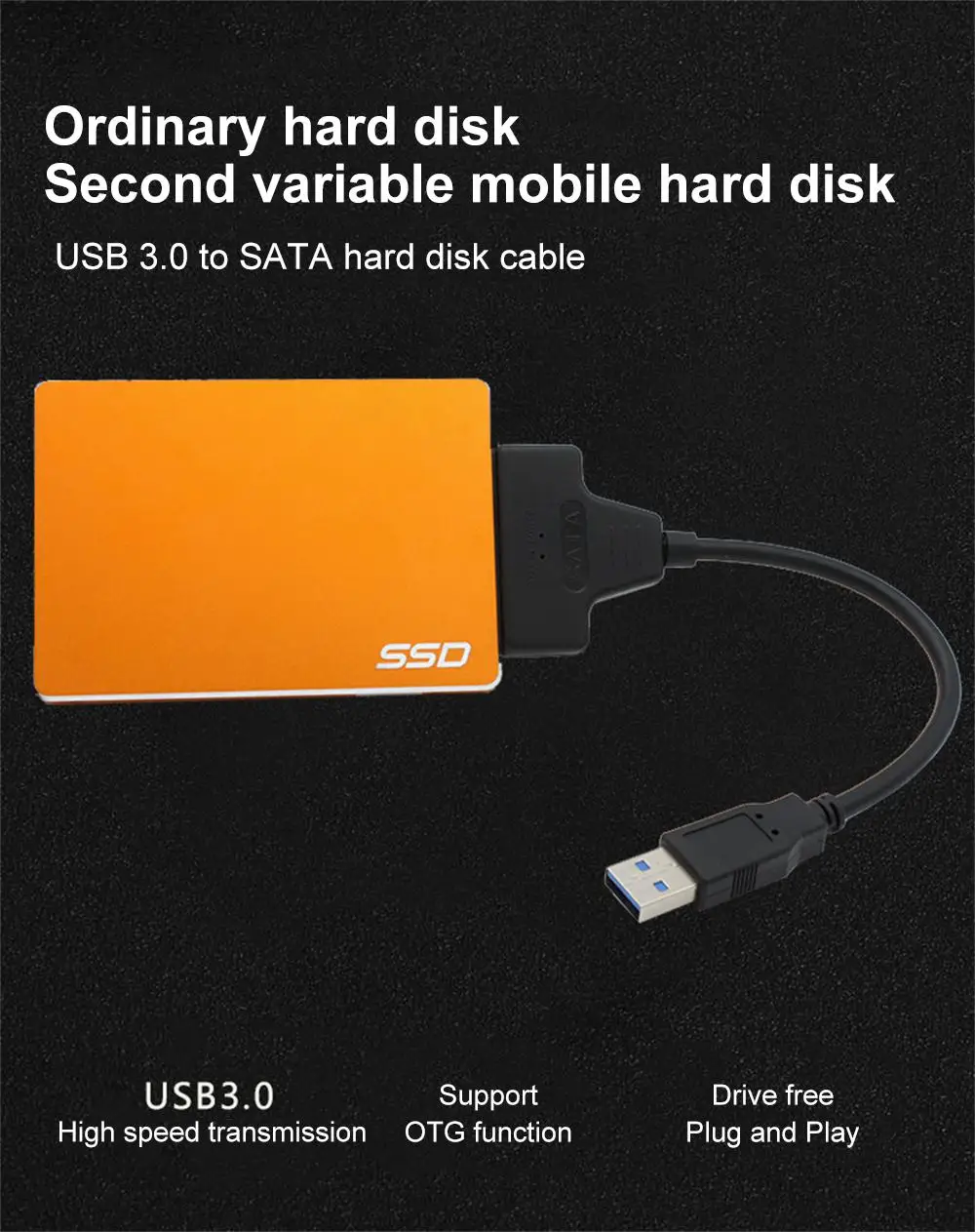 

Кабель USB к 3,0 SATA CABLEUSB, USB SATA кабель, кабель для жесткого диска